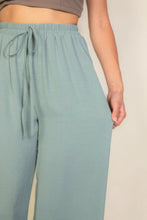 Load image into Gallery viewer, Drawstring Waist Wide Leg Minimalist Pants
