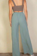 Load image into Gallery viewer, Drawstring Waist Wide Leg Minimalist Pants
