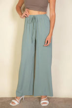 Load image into Gallery viewer, Drawstring Waist Wide Leg Minimalist Pants
