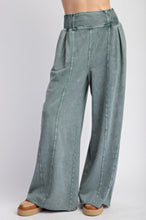 Load image into Gallery viewer, Mineral washed terry knit pants
