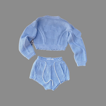 Load image into Gallery viewer, CH.   Sweater High Waist Short 2 Piece Set
