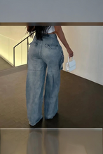 Load image into Gallery viewer, High Waist Baggy Multi Pocket Jeans
