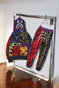 27 A Bathing Ape Bape Camo Shark Sweatsuit