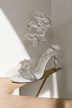 Load image into Gallery viewer, 30. Sexy Crystal Butterfly-Knot Ankle Strap Sandals
