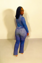 Load image into Gallery viewer, Denim Printed Jumpsuit
