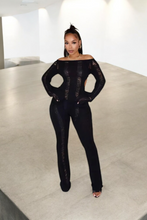 Load image into Gallery viewer, Knitted Hollow Out Backless Long Sleeve Jumpsuit
