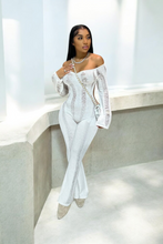 Load image into Gallery viewer, Knitted Hollow Out Backless Long Sleeve Jumpsuit
