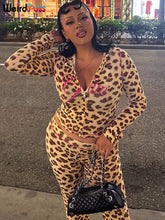 Load image into Gallery viewer, Weird Puss Leopard Print 2 Piece Set
