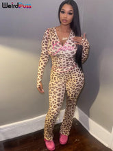 Load image into Gallery viewer, Weird Puss Leopard Print 2 Piece Set
