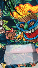 Load image into Gallery viewer, New Fashionable Summer Coconut Leaf Tribe Totem Mask Mayan Ethnic Style Digital Printed Men's Hawaii Beach Fitness Casual Shorts
