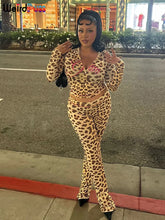 Load image into Gallery viewer, Weird Puss Leopard Print 2 Piece Set
