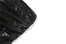 Load image into Gallery viewer, Weird Puss Silk Summer 2 Piece Set Women Strapless Bodysuit+Irregular Side Split Shirring Skirts Midnigh Clubwear Matching Suits
