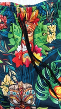 Load image into Gallery viewer, New Fashionable Summer Coconut Leaf Tribe Totem Mask Mayan Ethnic Style Digital Printed Men's Hawaii Beach Fitness Casual Shorts
