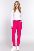 Load image into Gallery viewer, Cotton-span Twill Belted Long Pants
