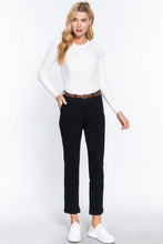 Load image into Gallery viewer, Cotton-span Twill Belted Long Pants

