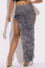Load image into Gallery viewer, Distressed Thigh Slit Maxi Skirt
