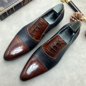 Men's PU Leather Fashion Shoes Low Heel Loafers Shoes Dress Shoes Spring Ankle Boots Retro Classic Men Casual YK413